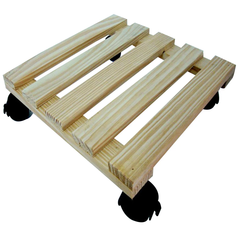 

Cdw12 Cedar Wood Caddy Wooden Moving Flower Stand Ground Flower Pot Base Flower Stand Movable Flower Stand