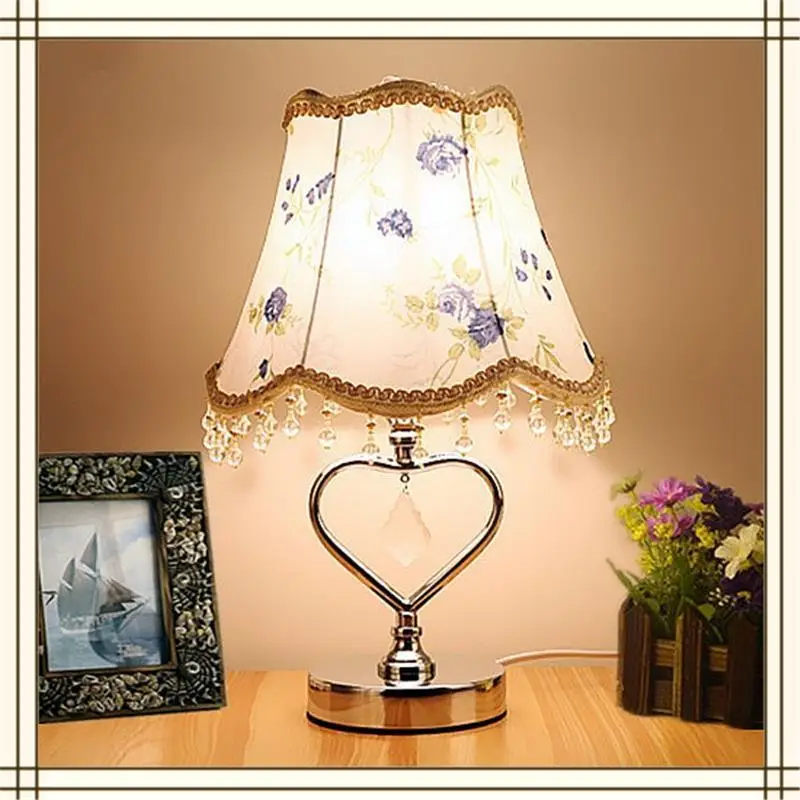 Mariage Европейский Nachttischlampe Свадебный деко дом Abajur кварто Lampara De Mesa Para El Dormitorio