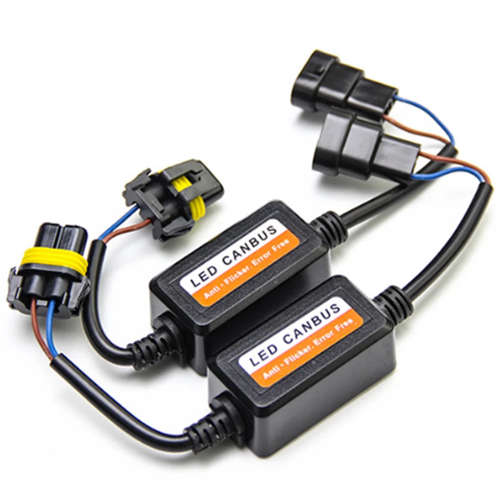 1 пара H3/H4/H7/H8/H11/H1/HB3(9005)/HB4(9006) адаптер жгута проводов Canbus светодиодный