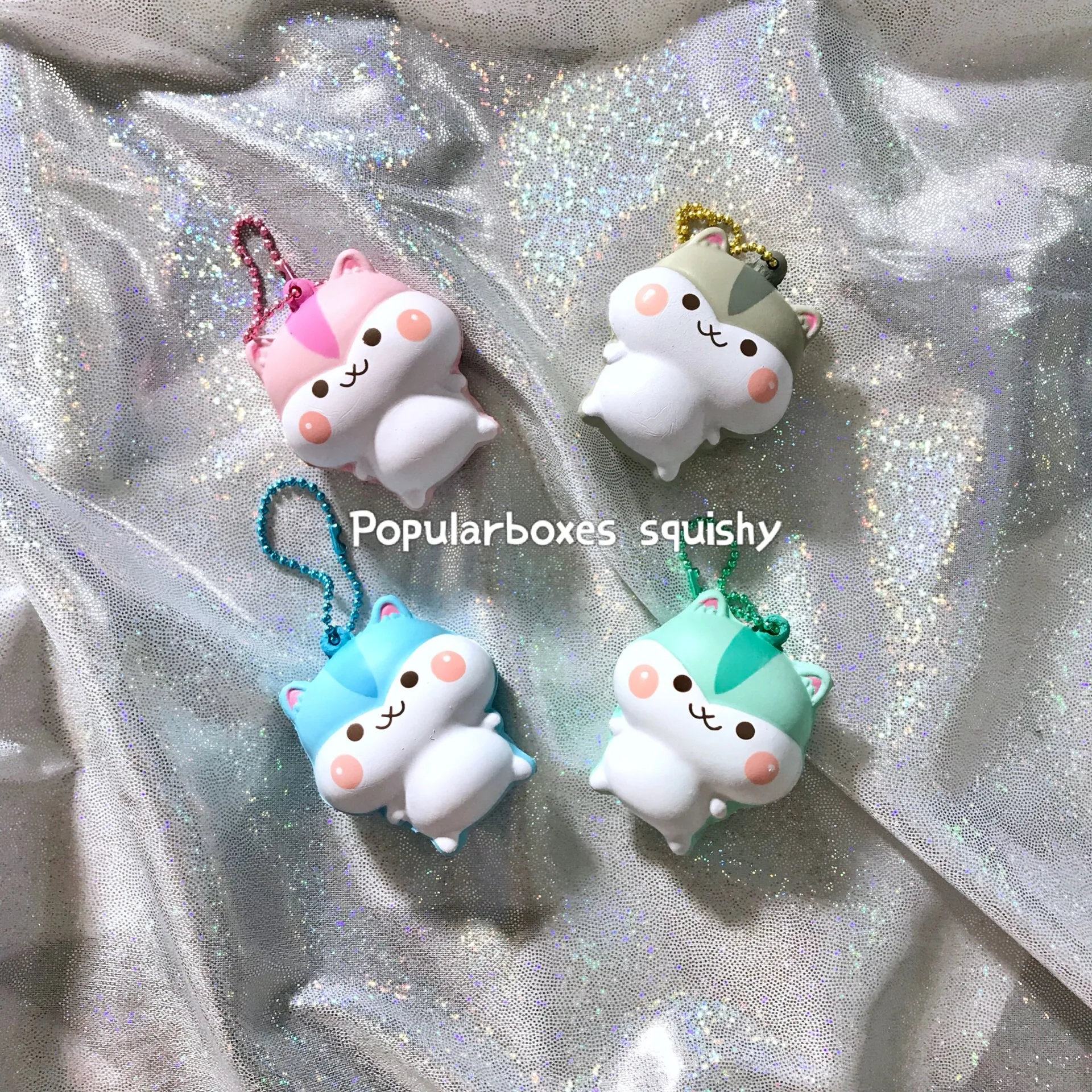 

Popularboxes poli mini chibi squishy Slow Rising Gift Toy