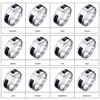 Vnox Twelve Constellations Rings for Men Women 8mm Stainless Steel Anel Male Classic Carbon Fiber 12 Horoscope Ring ► Photo 2/6