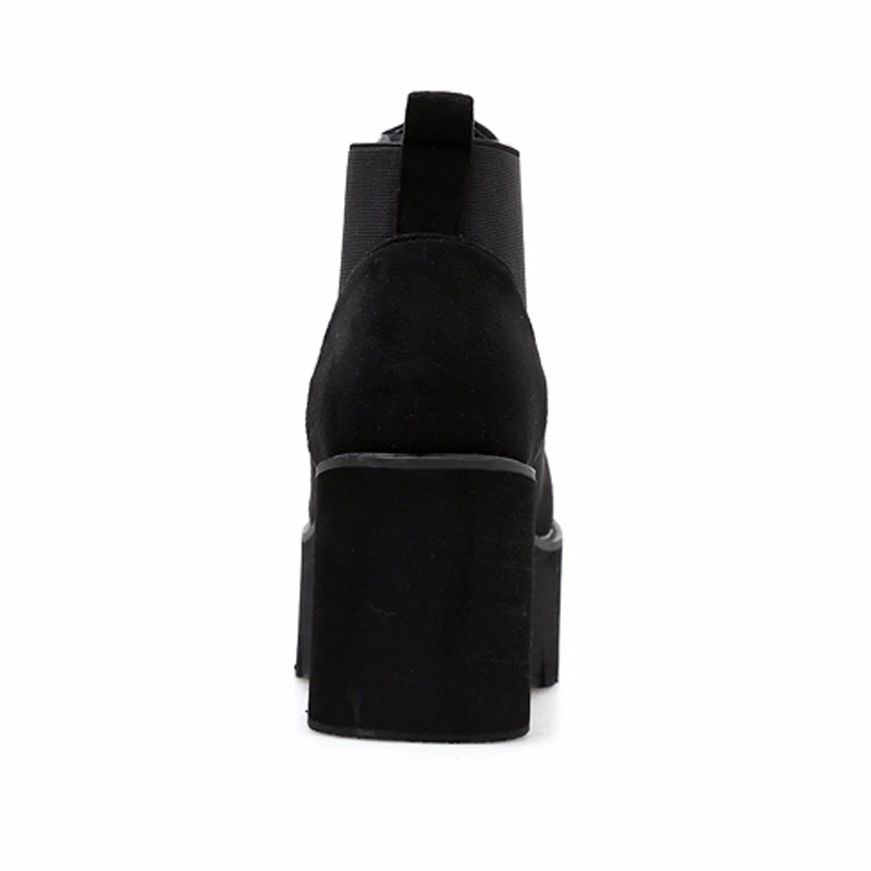 Cena Punk buty bottes femmes platforma boot jesień buty damskie botki zimowe buty na wysokim obcasie buty motocyklowe kobiety moda YMA531