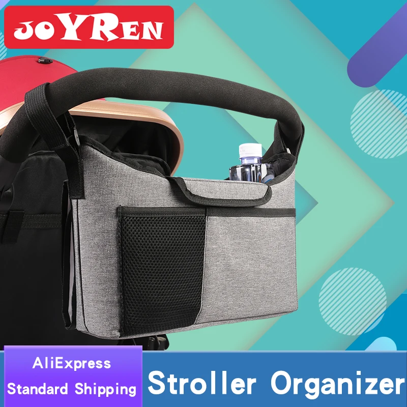 

Stroller Bag with Changing Pad Fits All Strollers Large Storage Space Stroller Organizer
