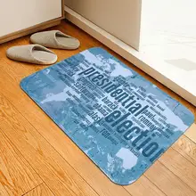 Модный фланелевый нескользящий дверной коврик для ног ванная комната прикроватный столик для гостиной впитывающий влагу коврик Горячий