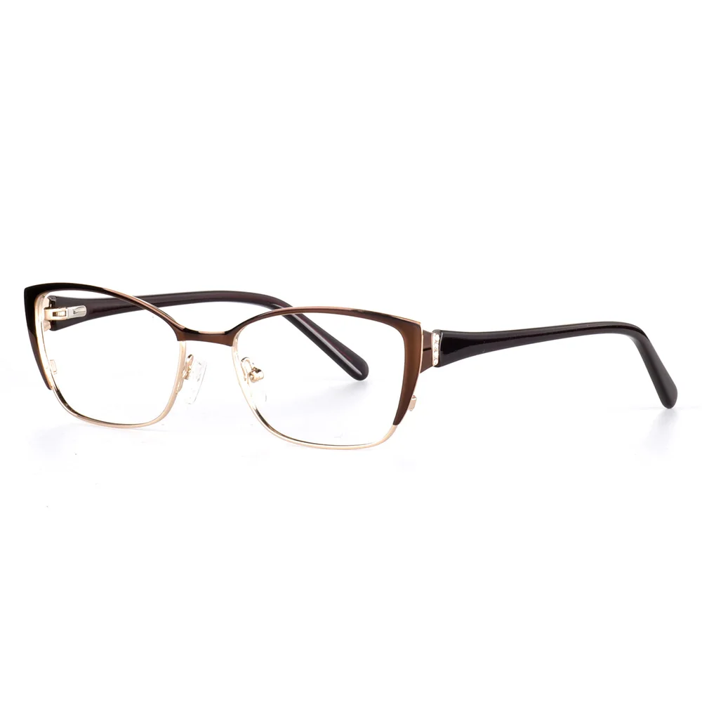 New fashion women glasses clear soild optical frames Stainless Steel