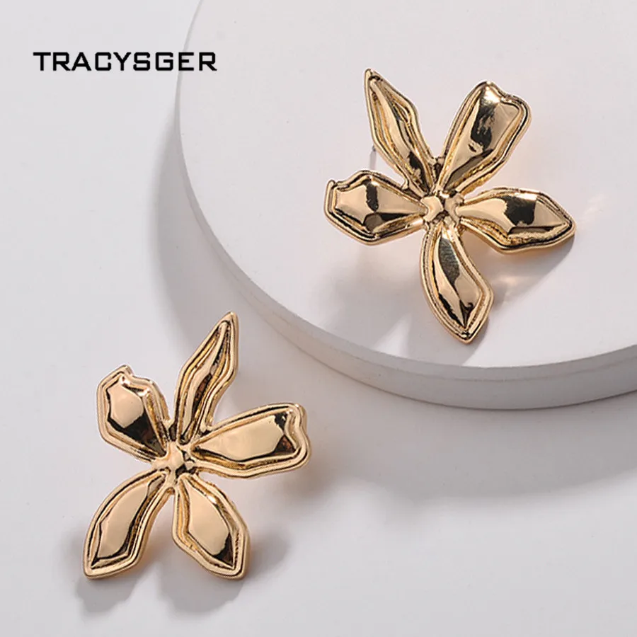 

AX-ER30849/TRACYSGER/Alloy simple flower earrings
