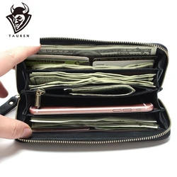 Fashion Larger Capacity 100% Real Genuine Leather Purse Wallet Black Color Men's Vintage Wallets Fashion Larger Capacity 100% Real Genuine Leather Purse Wallet Black Color Men's Vintage Wallets