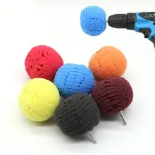 Автомобиль губка мяч воск и полировка для ступицы полировка колеса стальное кольцо Деталь полировки пластины круговой губки