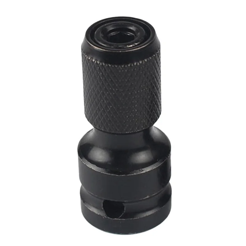 

1/2Inch Square Drive to 1/4 Inch Hex Shank Telescopic Socket Adapter Drill Chuck