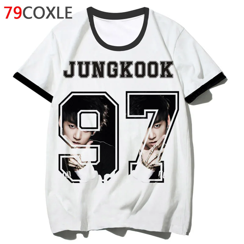 Мужская футболка в стиле хип хоп Jungkook Харадзюку модель F4434 2019|Футболки| |