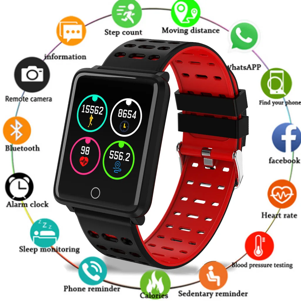 

NEW F3 Smartwatch Color Screen Heart Rate Blood Pressure Sleep Monitoring Sport Watch for Men Women Bluetooth Fitness Tracker
