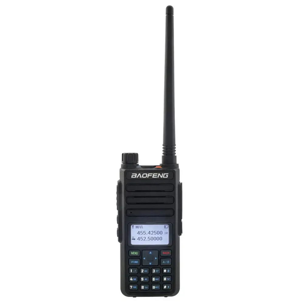 Ручной портативный, двухполосный цифровое радио DMR Walkie Talkie питание освещение Функция Motorola Hynanda совместимый черный с антенной