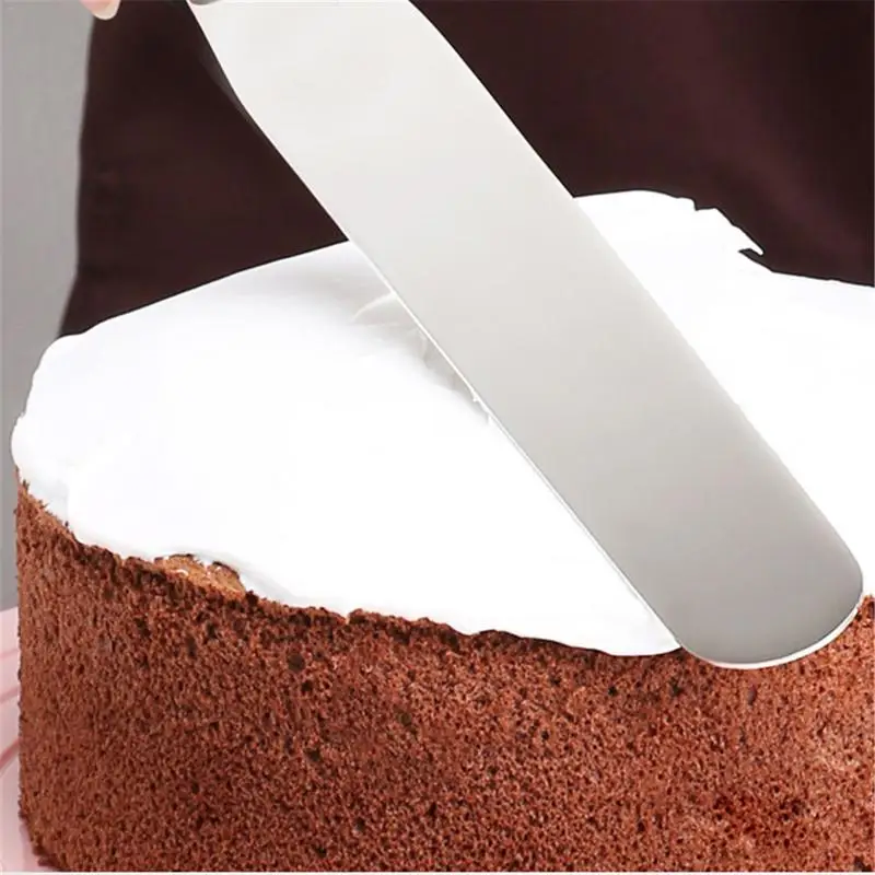  Straight Spatula Cake Cream Berry Scraper 3Pcs Set Baking Kitchen Stainless Steel Cream Scraper for