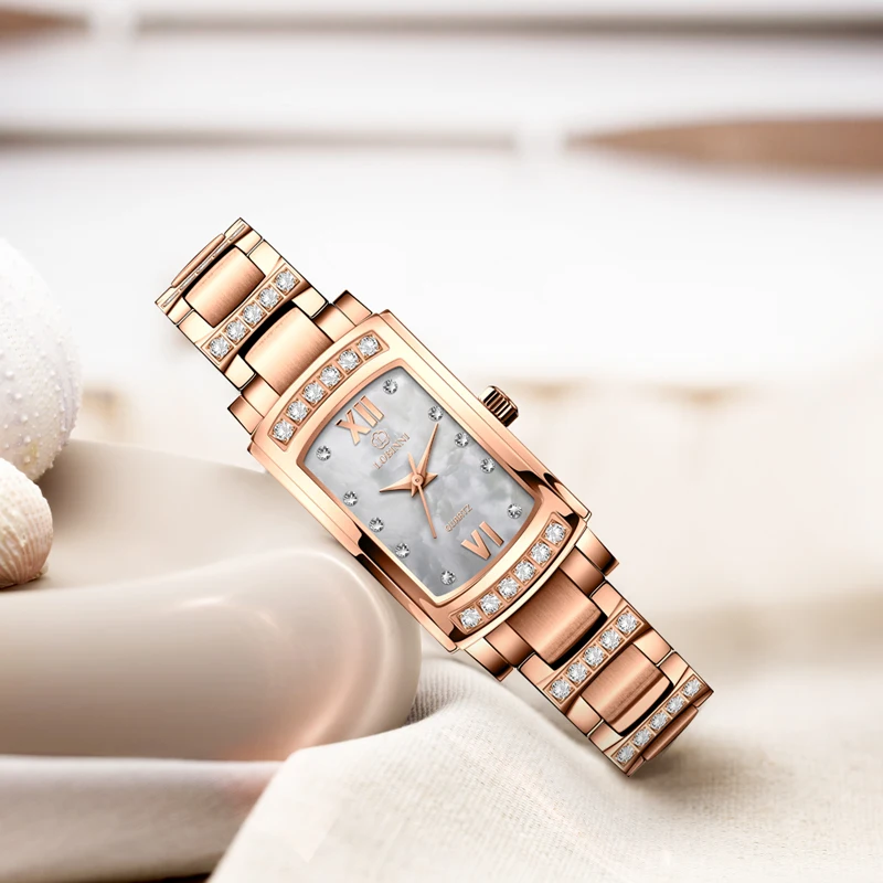Швейцарские наручные часы от ведущего бренда LOBINNI, ультратонкие кварцевые часы для женщин, модные водонепроницаемые часы relogio feminino, L8014-1