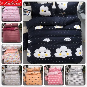 

Cloud Pattern Duvet Cover Bedding Set Adult Kids Soft Cotton Bed Linen Single Twin Full Double Queen King Big Size Bedspreads 2m