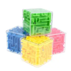 1 шт. Новое поступление 3D стерео мини-лабиринт подвижный шар вращающийся квадратный Magic Cube игры для детей и взрослых обучения Развивающие