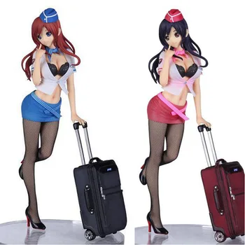 

26cm SAINT Twilight Lechery CA Airline Cabin Attendant Yoko Uniform Sexy girls Anime PVC Action Figures toys Anime figure Toys