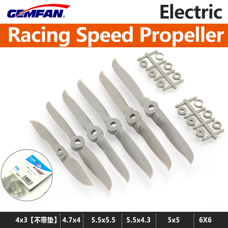 2 шт. электрический пропеллер Gemfan 4030 4740 5050 5543 5555 6060 для гоночных электрических