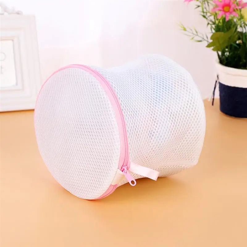

OUNONA Mesh Laundry Bags for Delicates Zippered Washing Bags for Blouse Bra Panties Stockings(White)