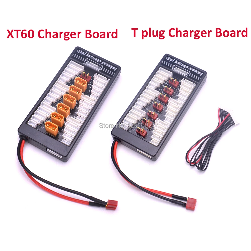 

XT60 / T Parallel Charging Adapter Board 2-6s Lipo batteries Charger Plate for Imax B6 B6AC T-plug Deans Charge board