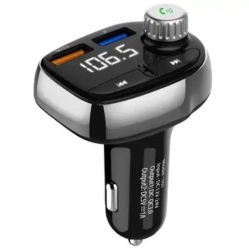 

USB Charger Dual USB Bluetooth HandsfreeCar Audio MP3 Player FM Car Kit Transmitter with 3.1A Quick Charge