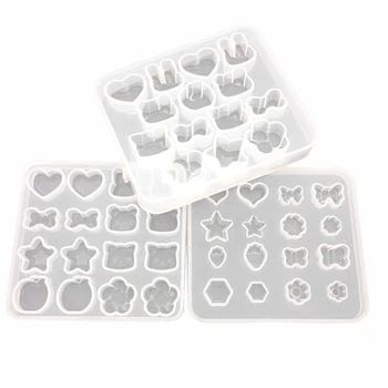 

3Pcs Silicone Mold Diy Resin Jewelry Star Cat Bow Pendant Necklace Pendant Lanugo Mold Resin Molds For Jewelry