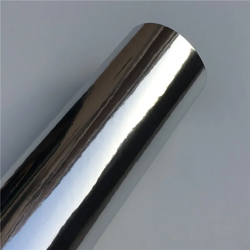 

Flexible Gloss Mirror Chrome Silver Vinyl Wrap Film Foil Sticker Bubble Free Car Decal Computer Cover Phone Skin