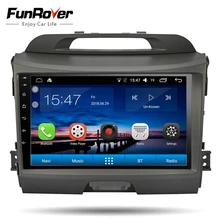 FUNROVER Auto Radio Lettore DVD di Multimedia Android8.0 2din navigazione per KIA Sportage 2011-2015 registratore stereo headunit Gps WIFI