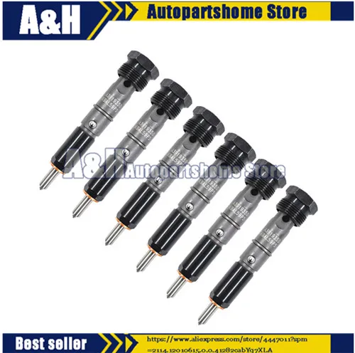 

6Pcs Fuel Injectors 0432131837 3919350 5.9L 6BT Diesel Engine For Cummins