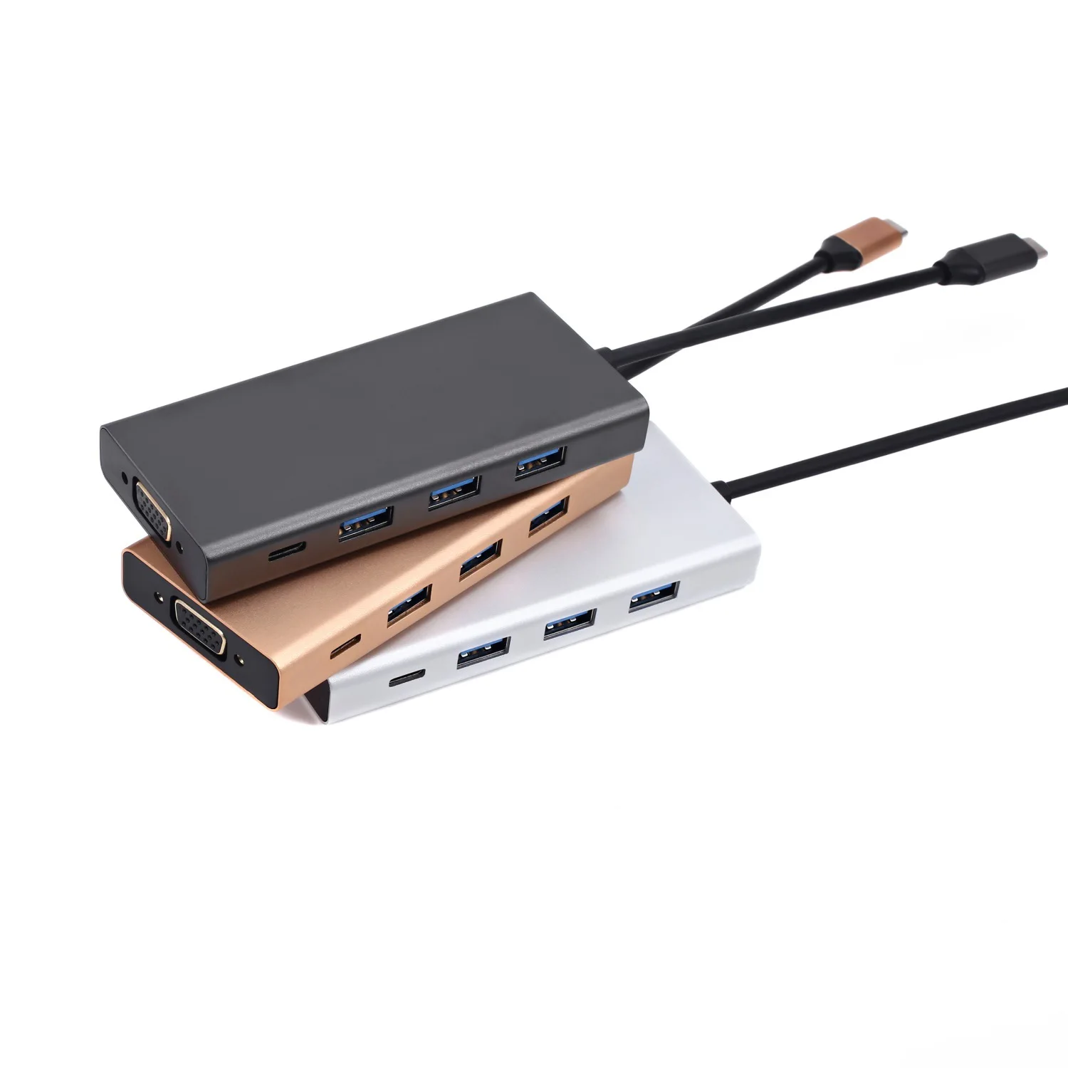 5 в 1 USB C концентратор usb type 3 (совместимый Thunderbolt 3) к VGA VGA/USB 0 USBC PD порт для Macbook/Pro Dell