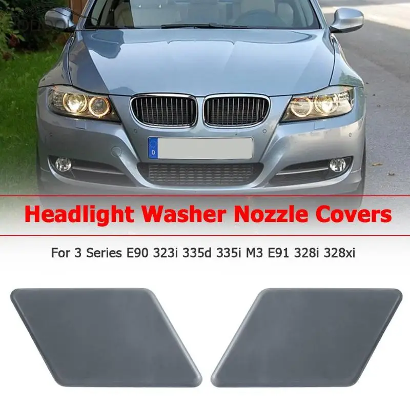 

Car Front Headlight Washer Nozzle Cover Cap Covers for BMW 3 Series E90 323i 335d 335i M3 E91 328i 328xi Auto Replacement Parts