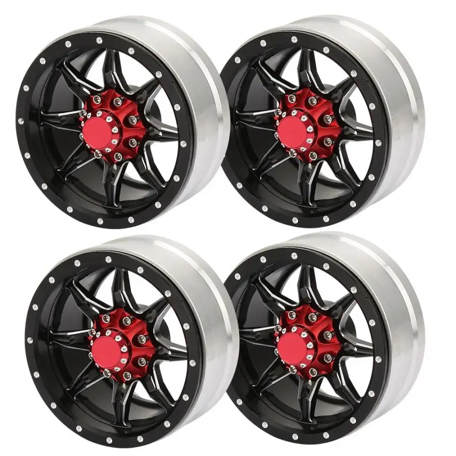 

4pcs Aluminium Alloy Wheel Rim Hubs Universal for Wraith Axial 1/10 RC Off-Road Rock Climbing Crawler Car RC Car Parts
