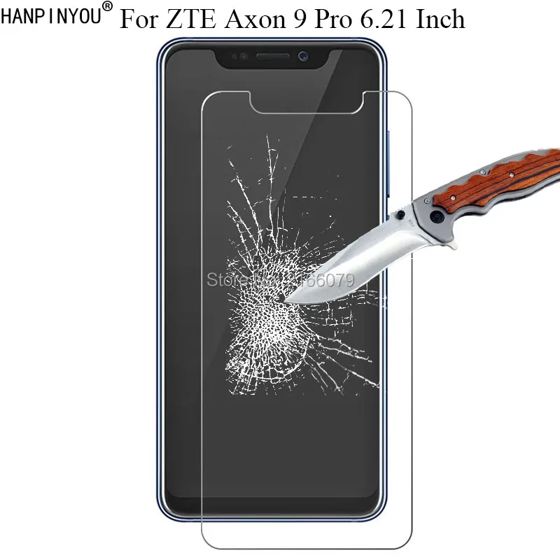 

1 Pc / 2 Pcs 9H 2.5D Tempered Glass Screen Protector For ZTE Axon 9 Pro 6.21" Protective Film + Clean Tools