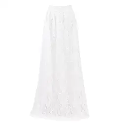 Для женщин модные, пикантные юбка Для женщин девочек двухслойный цветочный плиссированная юбка макси эластичный пояс длиной макси юбка
