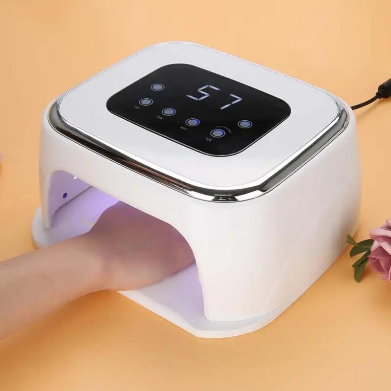 86 Вт УФ светодиодная лампа для сушки ногтей светодиодный гвоздь лампа для отверждения УФ-гель для ногтей с датчиком таймер ЖК-дисплей EU US Plug