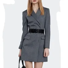 Весенне-осенний деловой костюм, элегантная деловая офисная одежда, Женский рабочий блейзер с длинным рукавом, пиджак, костюм, комплект женской одежды