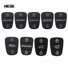 3 Buttons Rubber Button Pad for Hyundai I30 IX35 Solaris Accent Elantra Sportage Kia K2 K5 RIO Verna