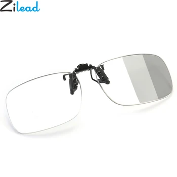 

Zilead Progressive Multifocal Photochromism Clip On Reading Glasses Anti Blue Light Transparent Driving Presbyopic Eyeglasses