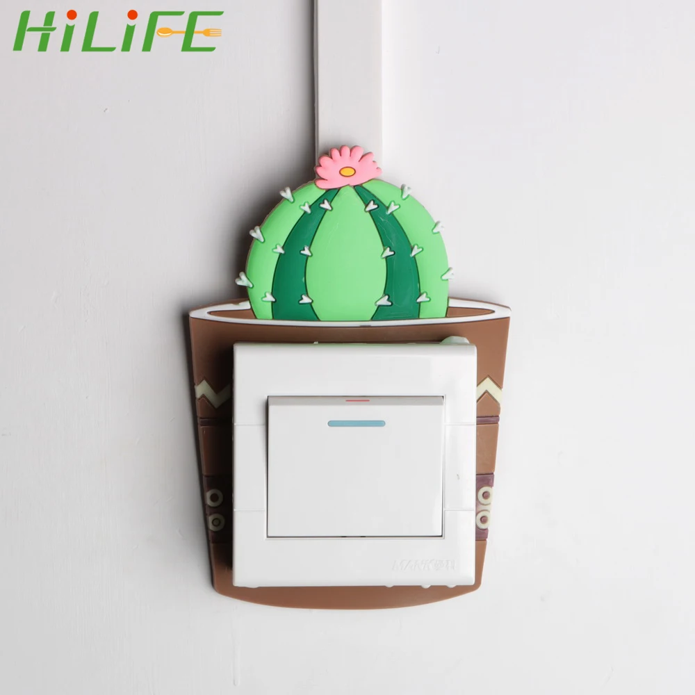 

HILIFE Glow in the Dark Decoration Sticker 1pc 3D Home Decor Glowing Wall Sticker Luminous Switch Sticker With Double-sided Tape