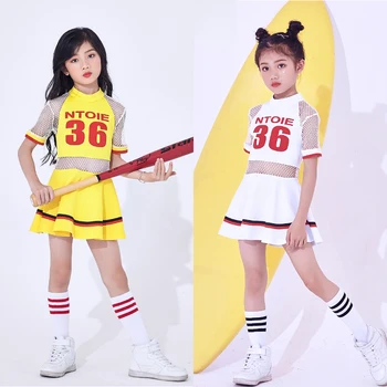 

Songyuexia New Hip Hop Dance Costume Kids Girls Jazz Dance Costume Street Dance Clothing Wear Costums For Child Dress DQI328