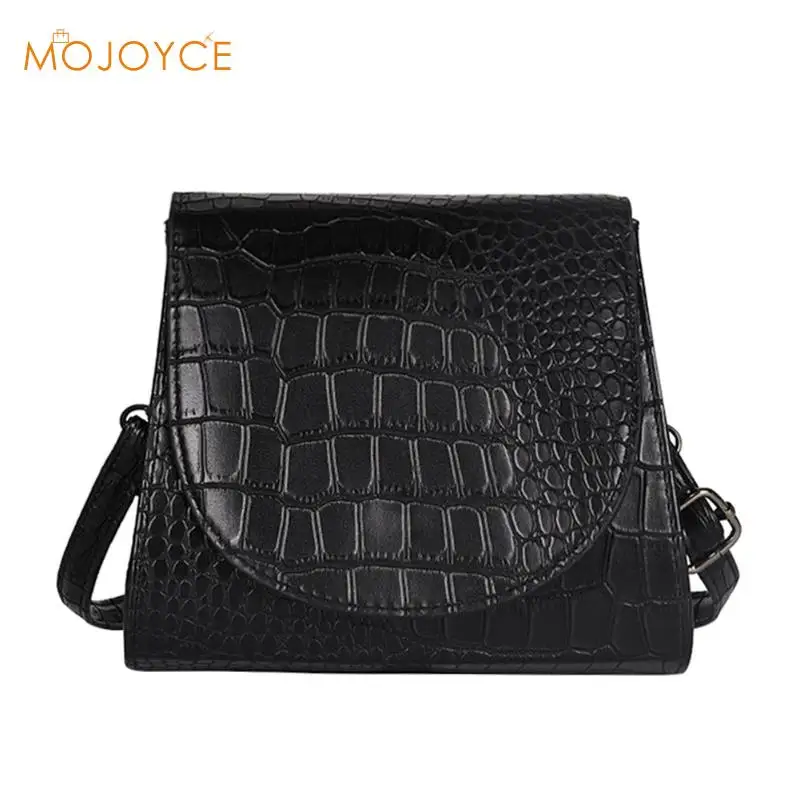 

Alligator Pattern PU Leather Crossbody Small Flap Bag Wide Shoulder Bags Vintage Crocodile Fashion Simple Messenger Bag Bolsas