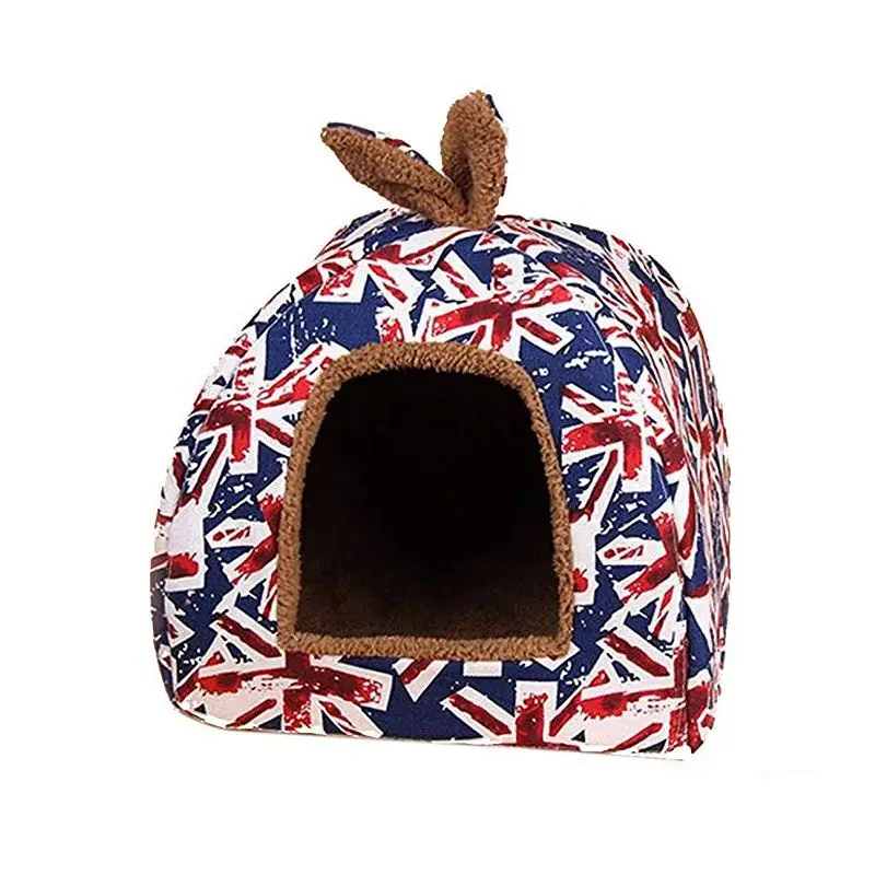 

Best Niche house warm beds for pet puppy cat winter-Union Jack