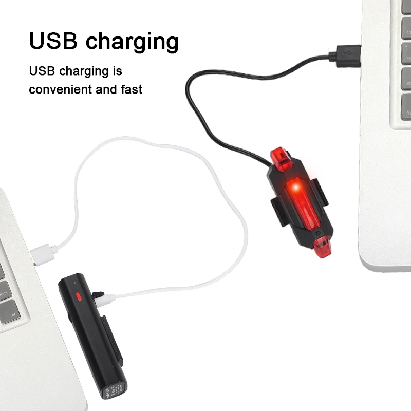 SOPEDAR MTB Bike Led Front Light USB Charge Rear Taillight Lamp Lantern For Bicycle Cycling Mountain Bike Flashlight Accessories