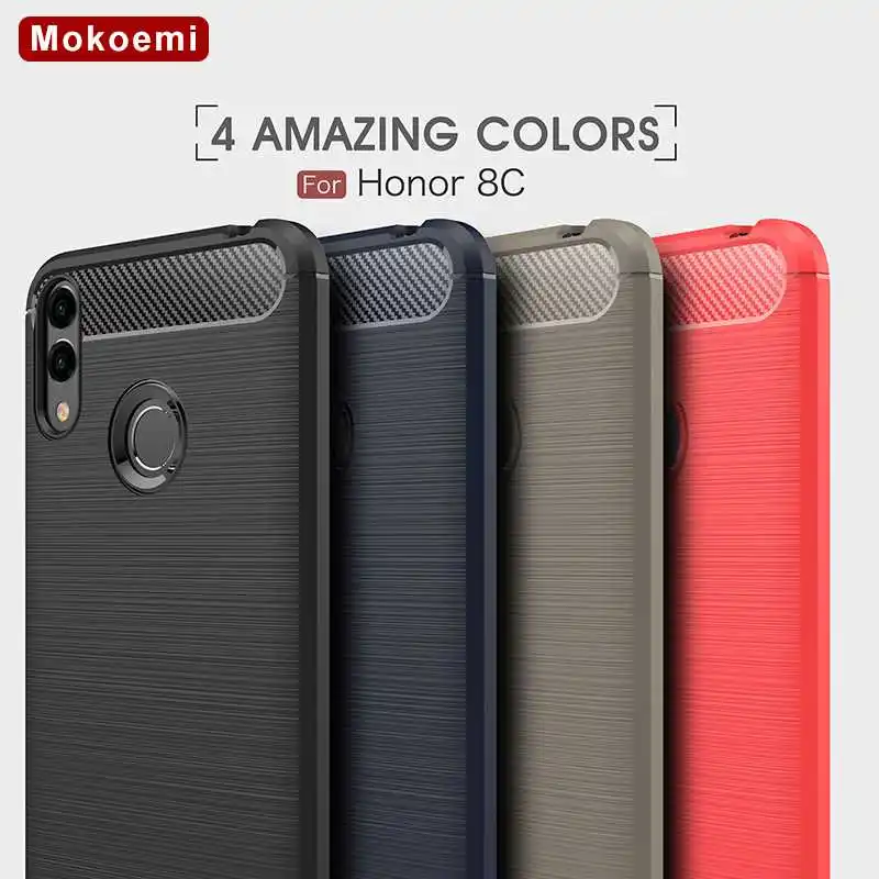 

Mokoemi Fashion Shock Proof Soft Silicone 6.26"For Huawei Honor 8c Case For Huawei Honor 8C cell Phone Case Cover