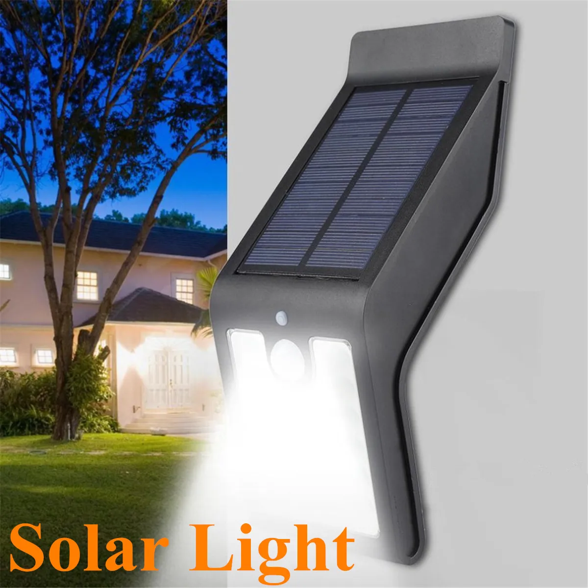 

Solar Lamp LED Solar Power PIR Motion Sensor Wall Light Outdoor Lighting Waterproof Energy Saving Street Garden Security Lamp
