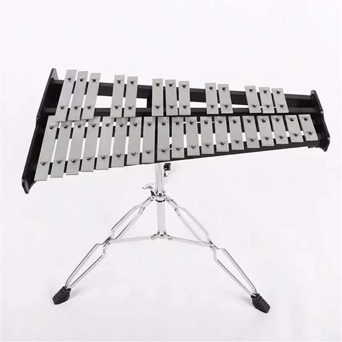 32 Note Glockenspiel деревянный ксилофон рамка алюминиевый образовательный ударный музыкальный инструмент с регулируемой подставкой