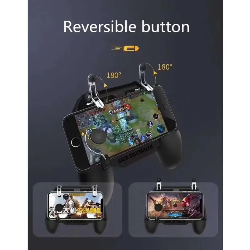 2000mAh Cooling Fan PUBG Controller Gamepad Mobile Trigger Joystick Mobile Controller Phone Cooler Power Bank Phone Gamepad New