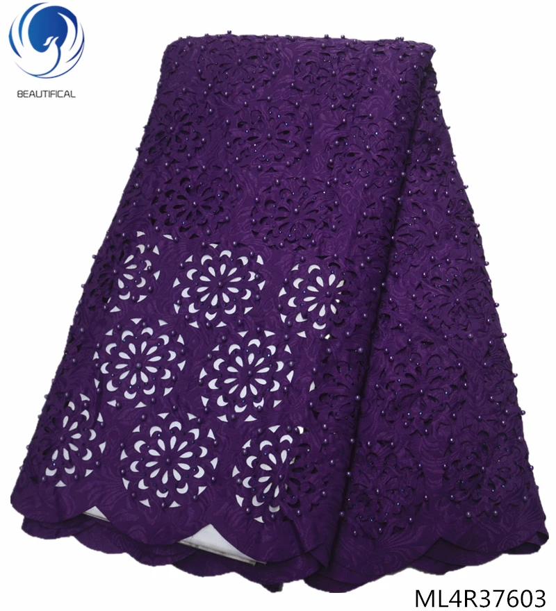 

BEAUTIFICAL african swiss voile lace nigerian latest laces swiss laces free shipping voile lace fabric with beads ML4R376