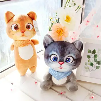 

2019 New Cute Short Plush Cat Toys Lovely Stuffed Animal Kids Cartoon Cat Doll Plush Stuffed Animal Doll Toy For Children GIft