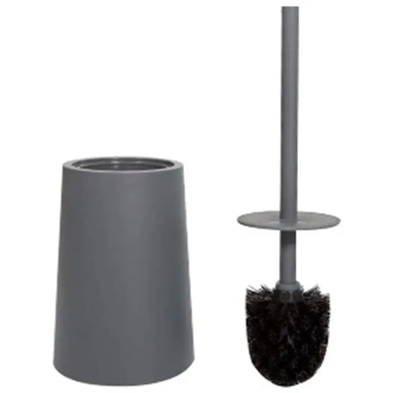 

NEW Bathroom Toilet brush with base Bathroom Cleaning Set, Gray + Black